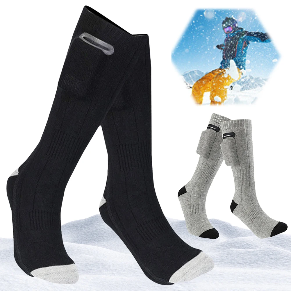 

Electric Heated Socks 3 Modes Winter Thermal Socks Outdoor Skiing Foot Warmer for Men and Women