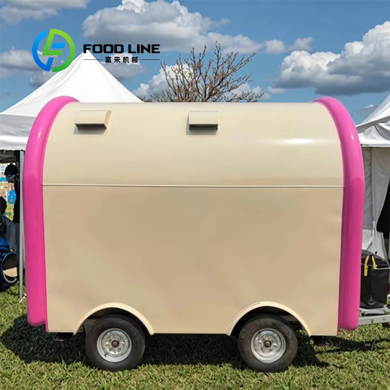 Fully Equipped 2025 Corn Mobile Food Trailer Kitchen Cart for Esquites Ice Cream Outdoor Restaurant Usage Customized