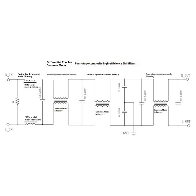 HX6A 4 Level Electromagnetic Interference Suppressor Filtering 6A/10A Load Capacity For Signal Interference Prevention