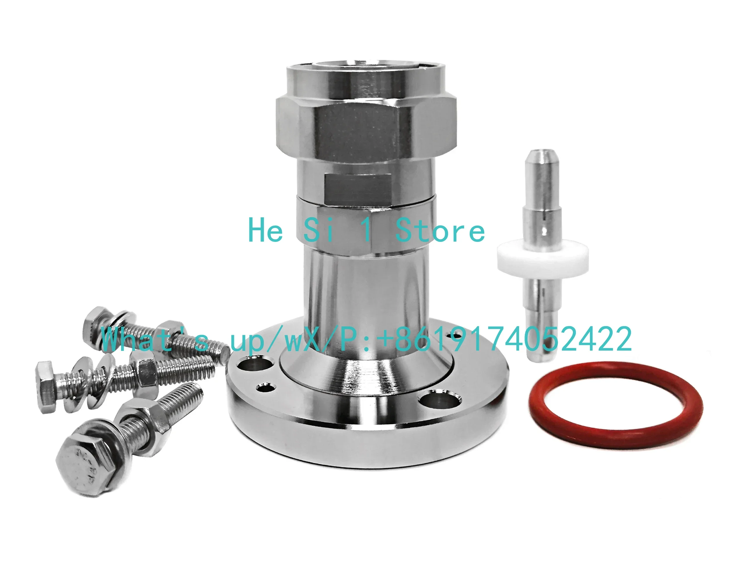 7/8' EIA Flange To 7/16 DIN Male Plug RF Coaxial Connector  IF45/DIN-J Coaxial RF Adapter