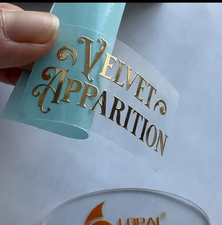 50 Stuks Custom Zelfklevende Metalen Letter Label, Dunne Elektroformed Goud 3d Logo Overdracht, Reliëf Sticker, Metalen Sticker