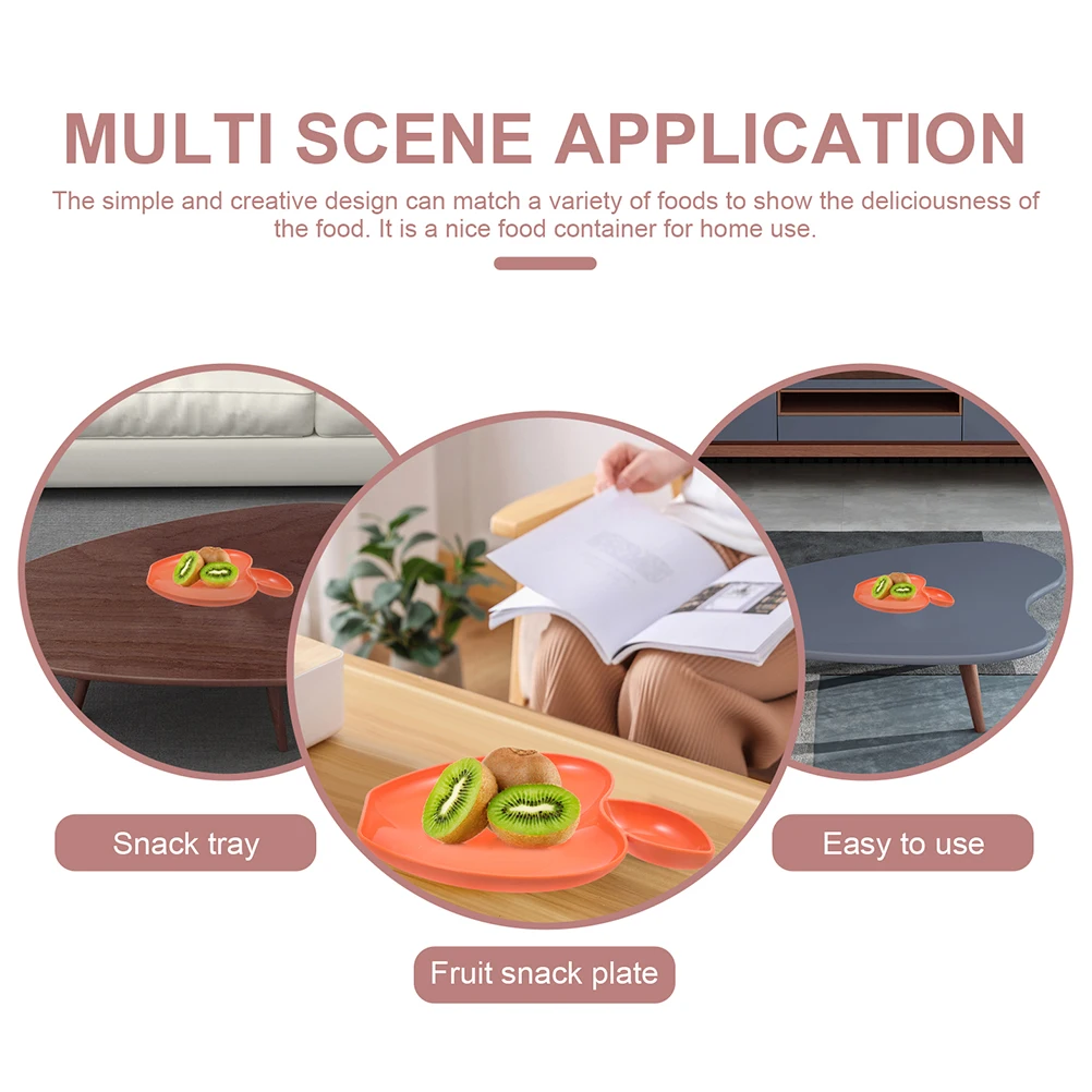 

6pcs Dumpling Dish With Dip Compartment Premium Pp Material Multi-Purpose Food Serving Plate For Home Restaurant Kitchen Gadget