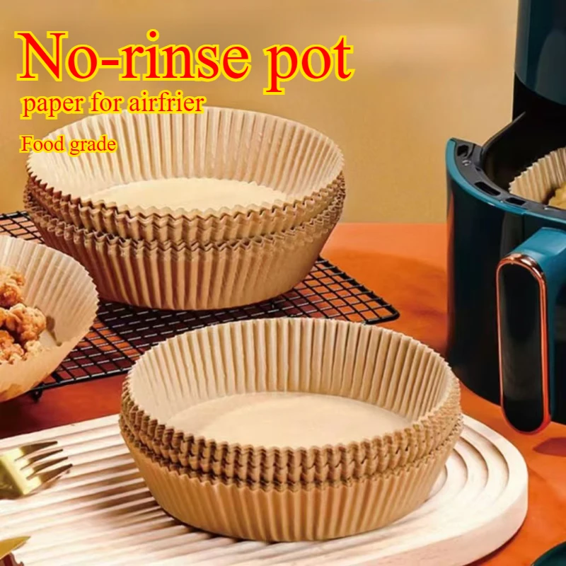 Air Fryer Papier Liner Zubehör Airfryer Backen Kochen Papier Werkzeug Friteuse Air Aerogrill Papier Form Pergament Konvektion Ofen – Detail 1