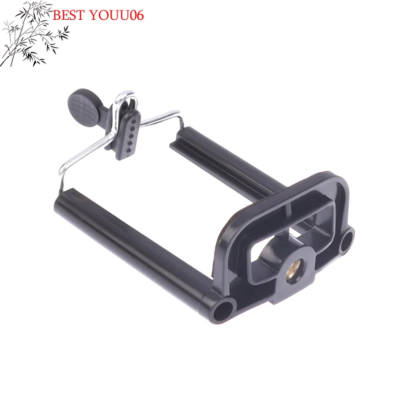 

(YOUU06) 1 шт. универсальный эластичный черный держатель для телефона с отверстием под винт 1/4 дюйма, селфи-палка, зажим для камеры/телефона