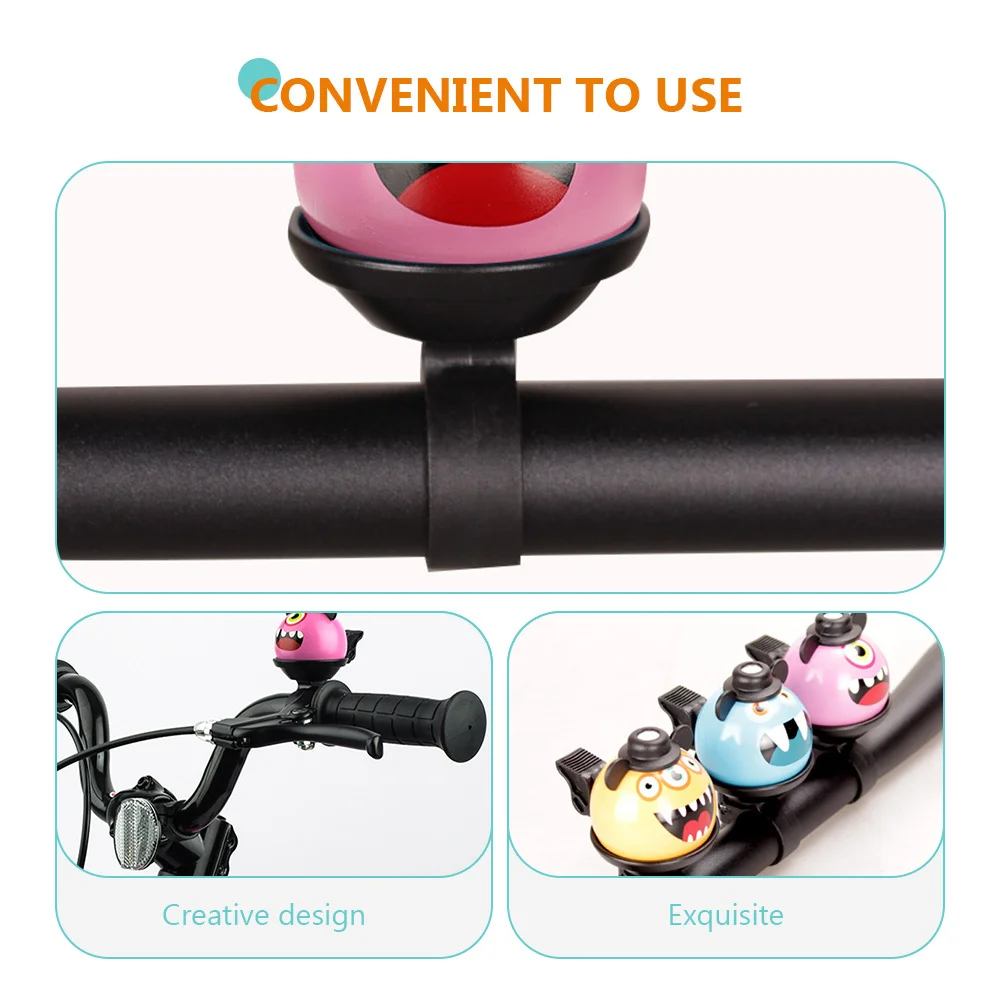 Lovely Funny Cycling Bell Cartoon Bike Bell for Kids Durable Loud Clear Sound Children Bicycle Accessories Bike Supply