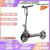 JOYOR Y6-S Foldable Electric Scooter 48V 18Ah Battery 500W Motor 25km/h Speed 60km Range 10'' Tires Adult E-Scooter