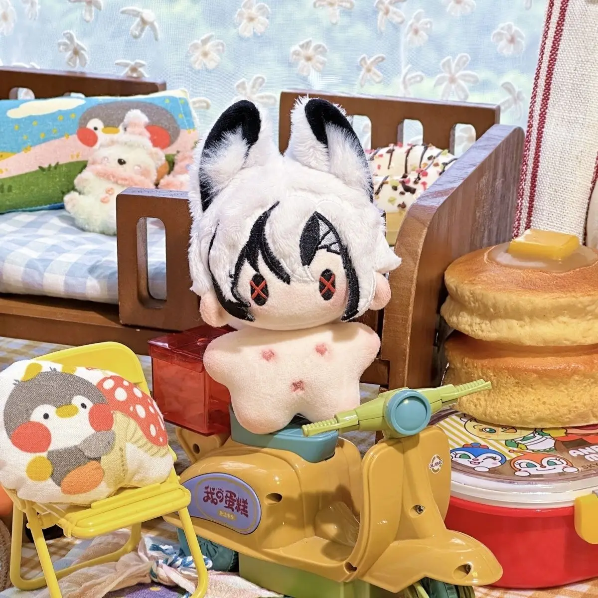 10 cm Genshin Impact Arlecchino Servant Seastar peluche poupée-mignon ami réunion cadeau sac à dos pendentif porte-clés