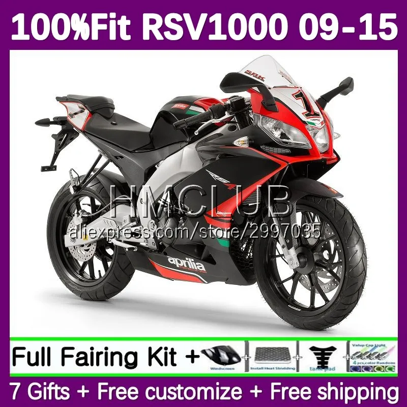 Injection Fairing For Aprilia RSV4 RSV 1000 1000R RSV1000 R 2009 2011 2015 82No.35 RSV1000RR 09 10 11 12 13 14 15 red black