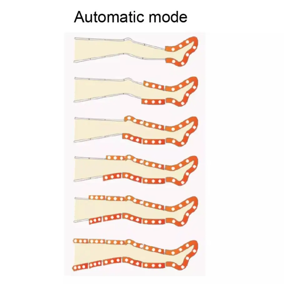 نظام علاج بالضغط والاسترخاء بالهواء ، أحذية التعافي الرياضية ، مضخة دي في تي ، الدورة الدموية للعلاج بالضغط ، مدلك الساق للقدم