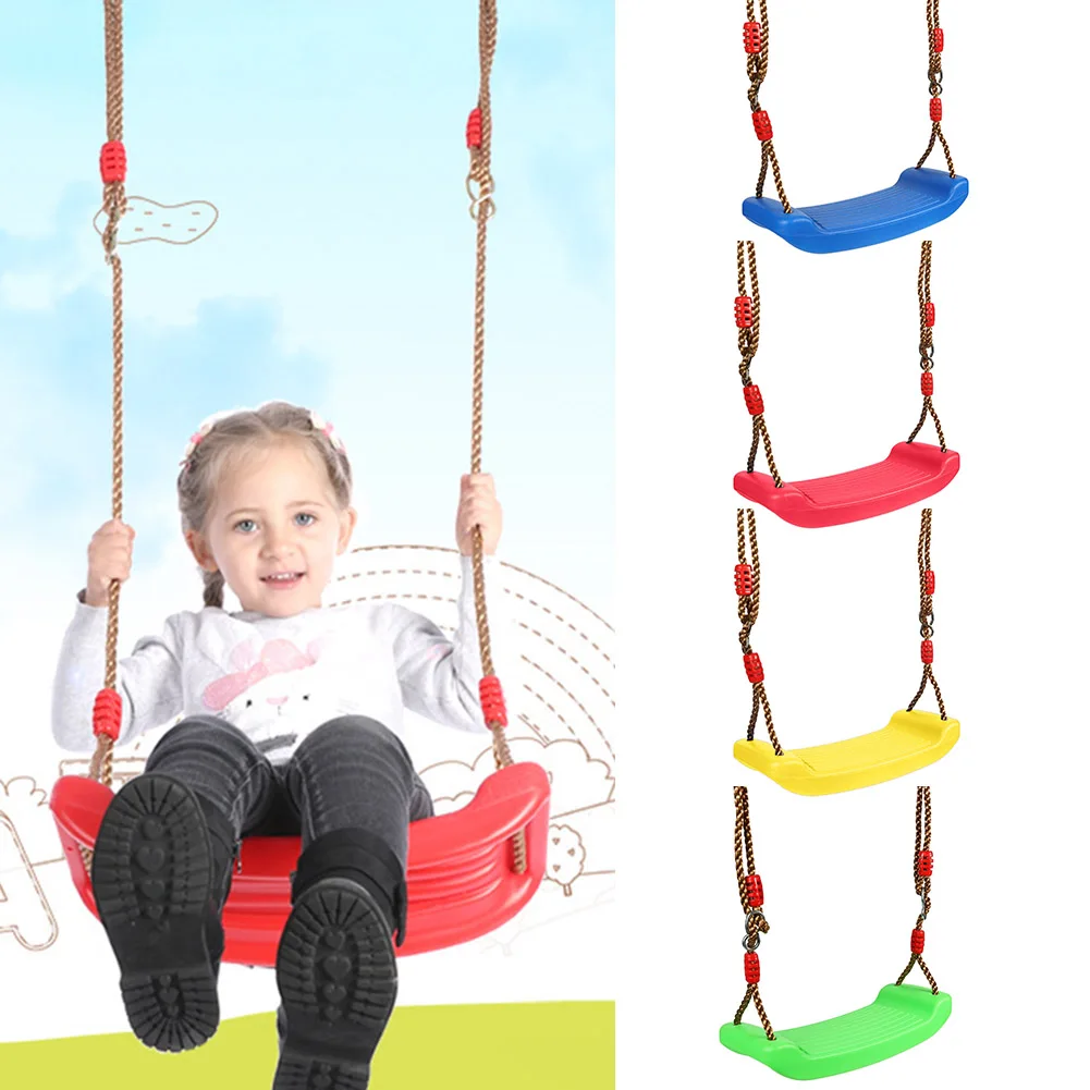 Garden Swing Seat Baby Children Toy U Type Adjustable Rope Plastic Funny Tool