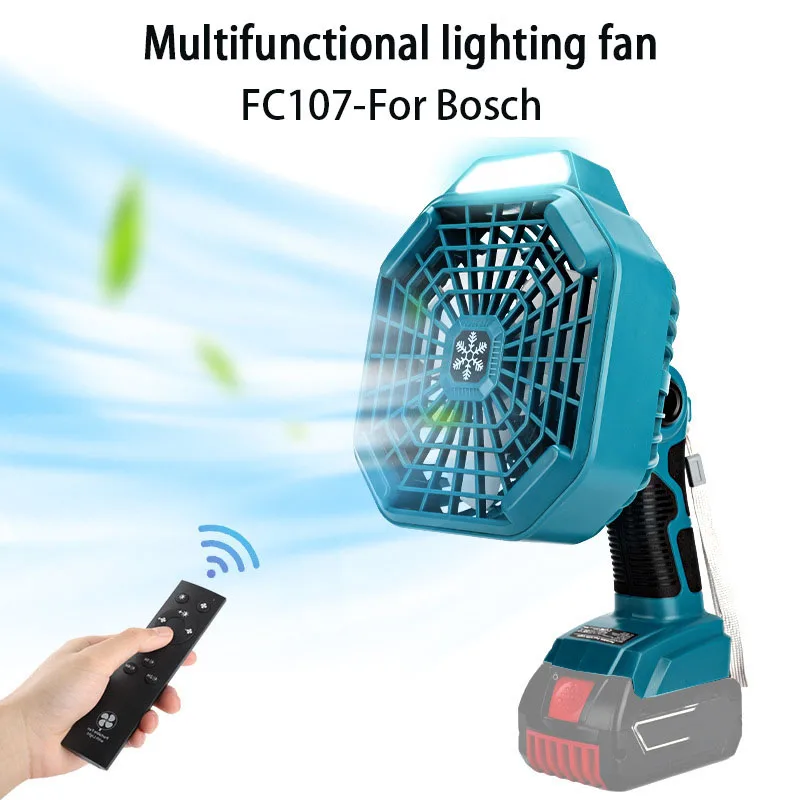 FC107 Vertical Fan For Makita For Dewalt For Bosch For Milwaukee for Ryobi for BlackDecker for Craftsman 14.4-18V Li-ion Battery