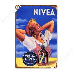 Crema Nivea Vintage Germany Metal Sign Customize Garage Decoration Home Cinema Kitchen Tin Sign Posters