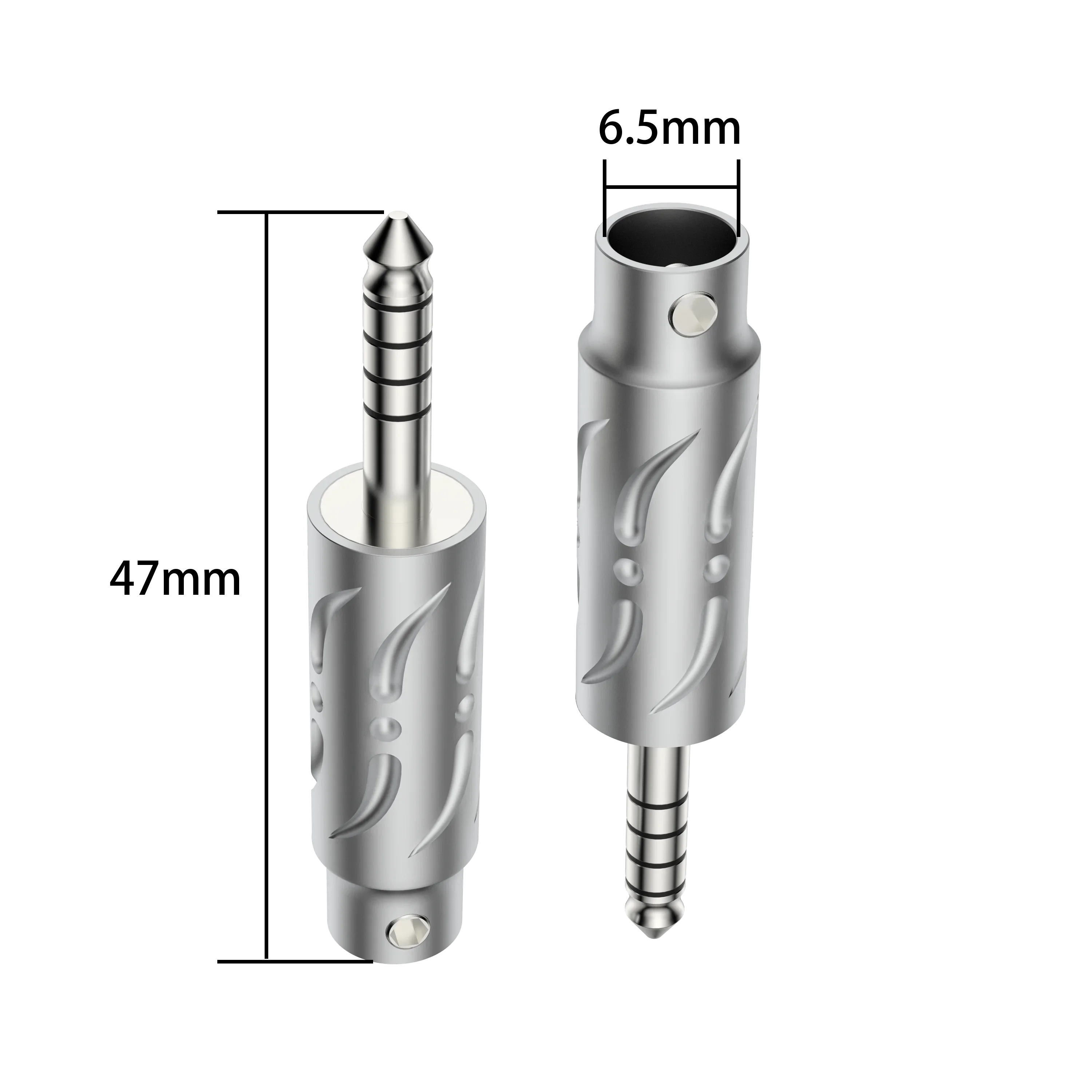 Viborg VH303R/G 4.4 مللي متر متوازن سماعة جاك الذهب/الروديوم مطلي HIFI موصل الصوت ذكر وصلات صوت محول سماعة الرأس