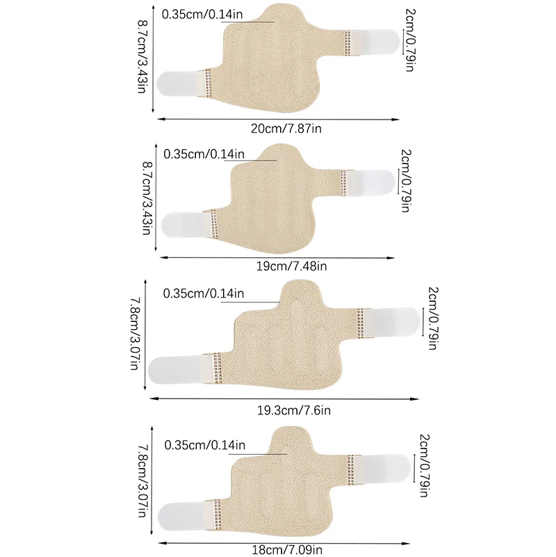 1Pc Finger Protector Fixation Belt Joint Dislocation Sprain Fingers Splint After Arthroplasty Hallux Toe Separator Sleeve