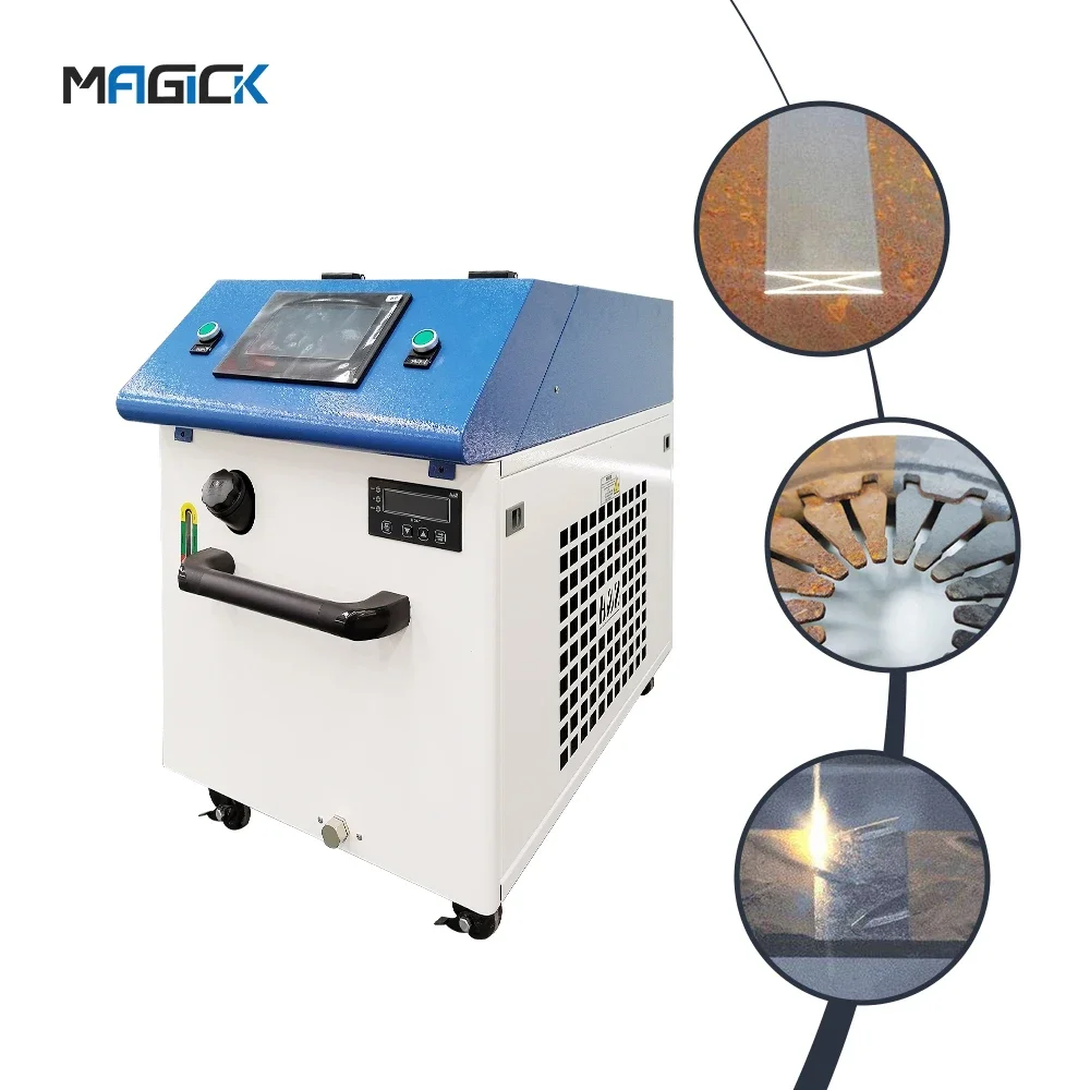 High Quality 1000w 2000w Fiber Laser Cleaning Machine For Oil Stain Rust Coating Materials Paints Removal Laser Cleaner