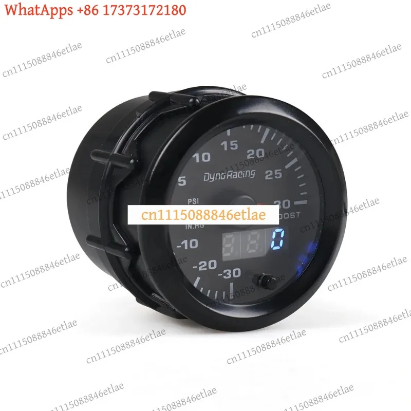k3 7-Color LED Dual Display Auto Gauge 52mm 2 Inch Boost Oil Temp Water Temp Voltage Air Fuel Ratio Tachometer Performance Meter