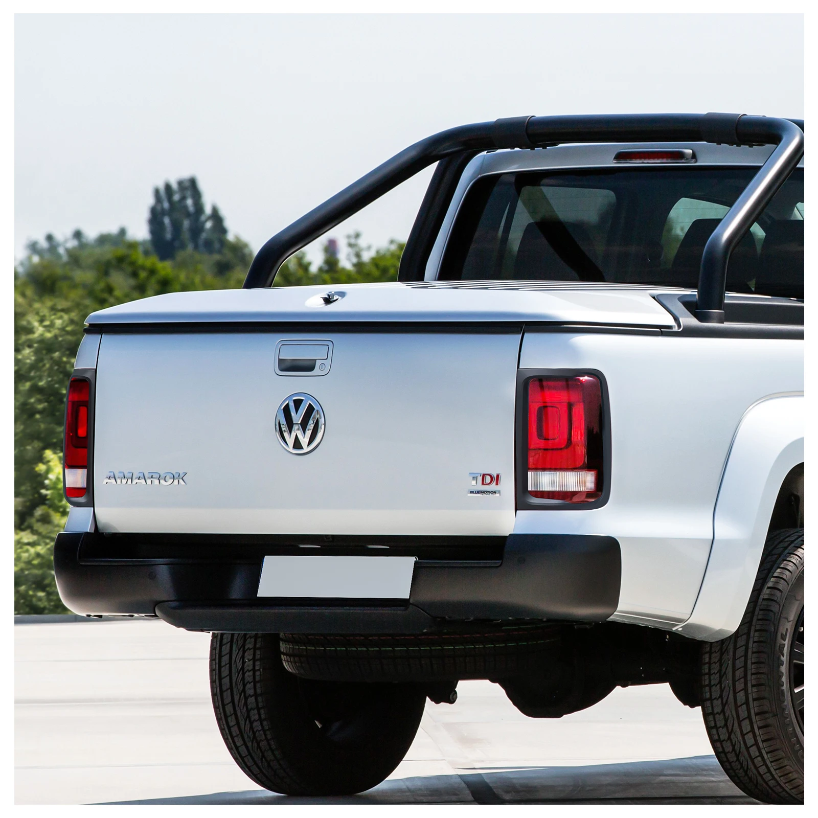 Tail Rear Light Cover Trim to suit for Volkswagen VW Amarok 2009-2022 Matte Black