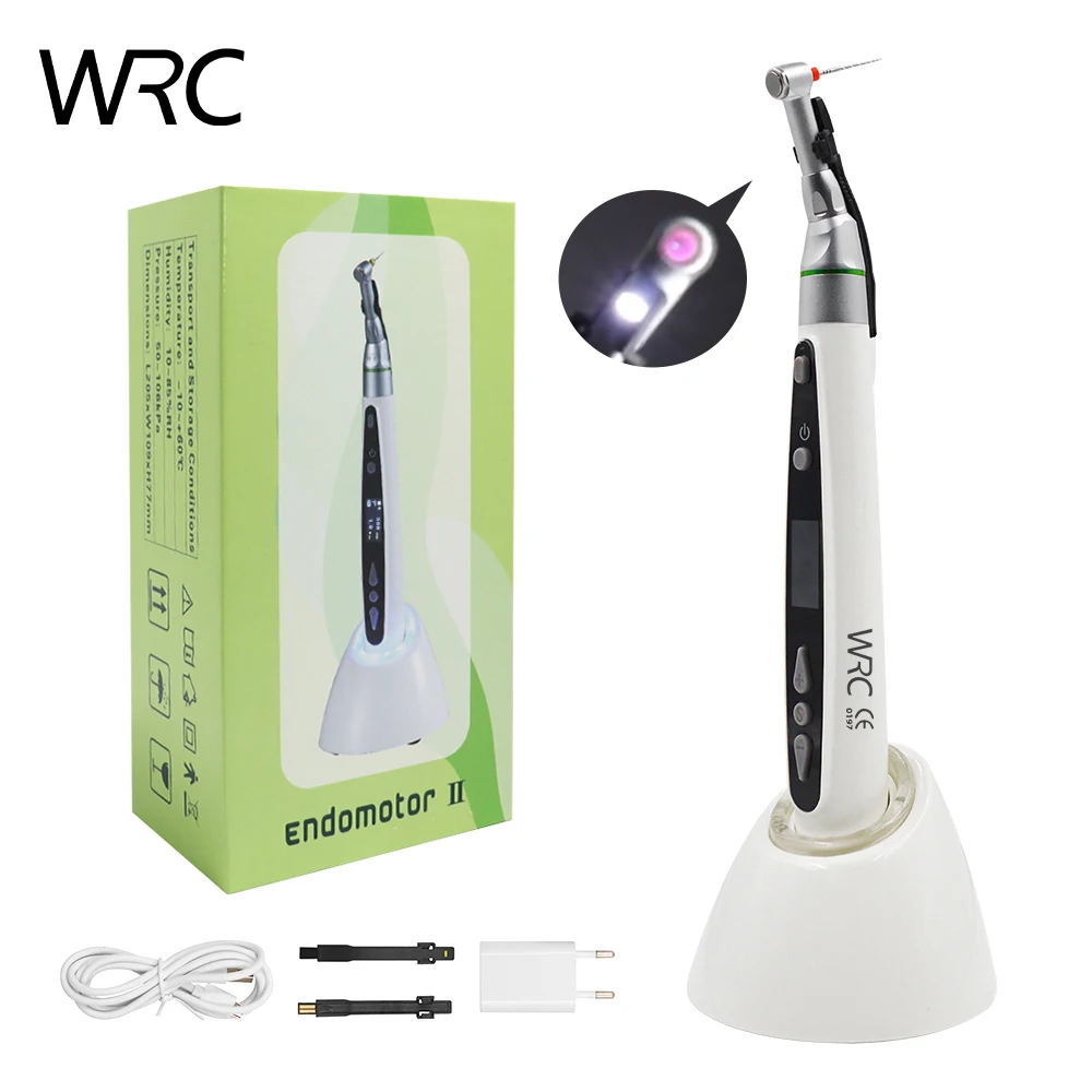 16:1 Cordless Wireless Dental Rotary Endo Motor Endodontic Treatment With Reduction Contra Angle