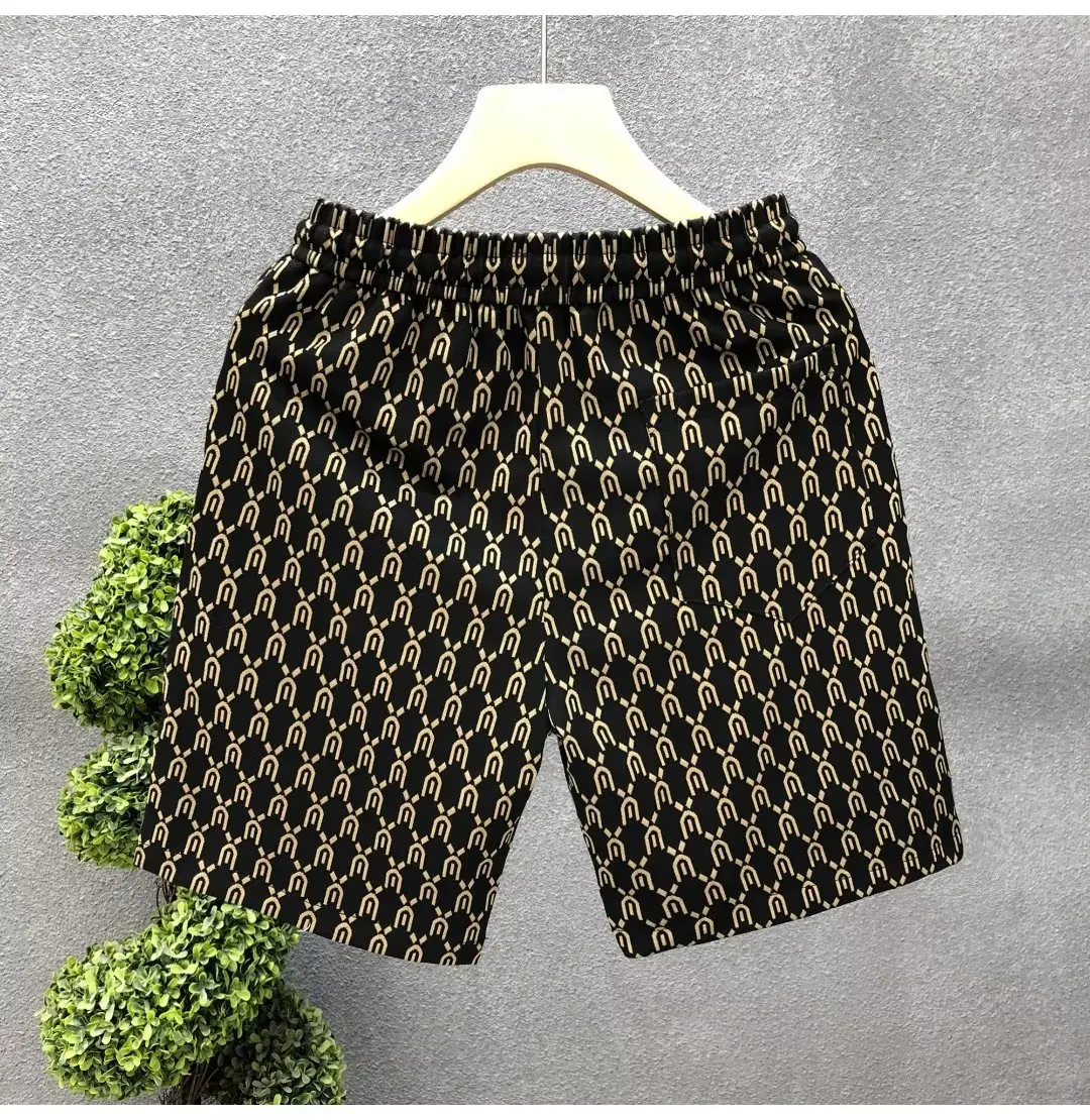 High Quality Men\'s Shorts Summer American Gym Shorts Fashion Green Short Pants Harajuku High Street Men\'s Clothing Streetwear