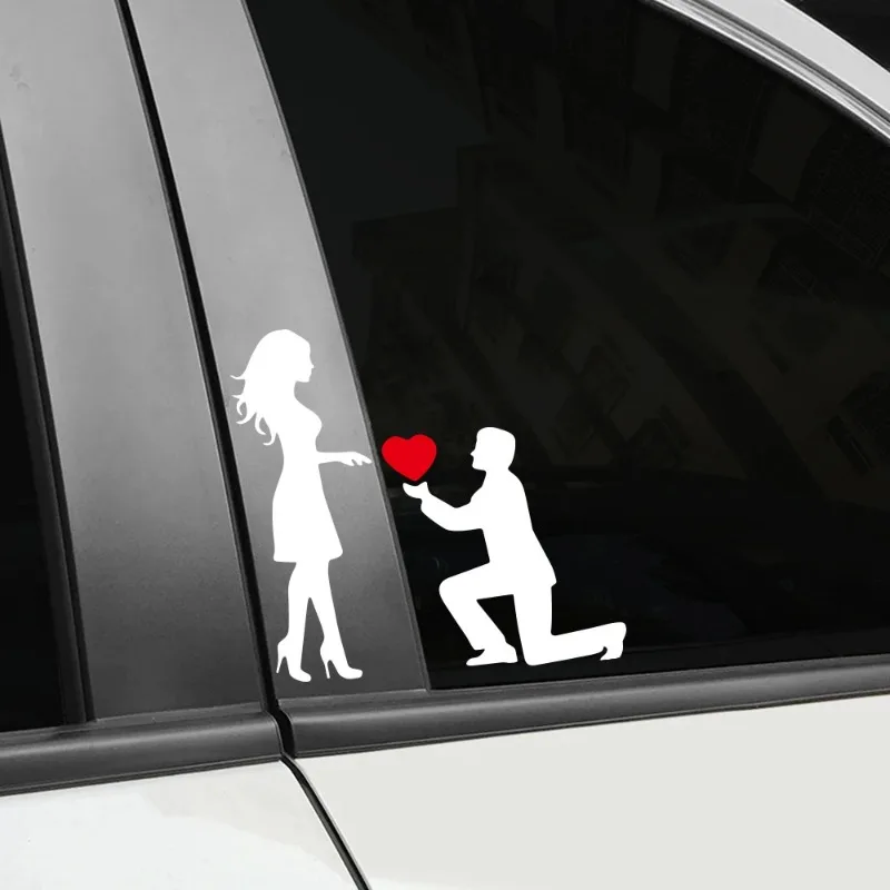 

Гравировка наклейки на автомобиль, любовь, пара, предложение, романтическое предложение, наклейка, креативная наклейка на кузовную дверь, авто боковое стекло, водонепроницаемая наклейка на мотоцикл