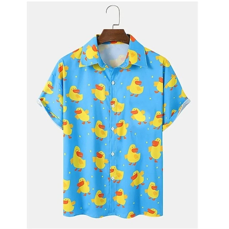 

New Fashion Men Women Shirts Little Yellow Duck 3d Print Short-sleeved Funny T-shirt Ropa Hombre Harajuku Streetwear Male Tops