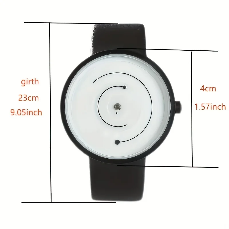 1pcNew Concept inutile creativo Wormhole Academy Style coppia studente Versatile orologio Black Technology Trend Personality