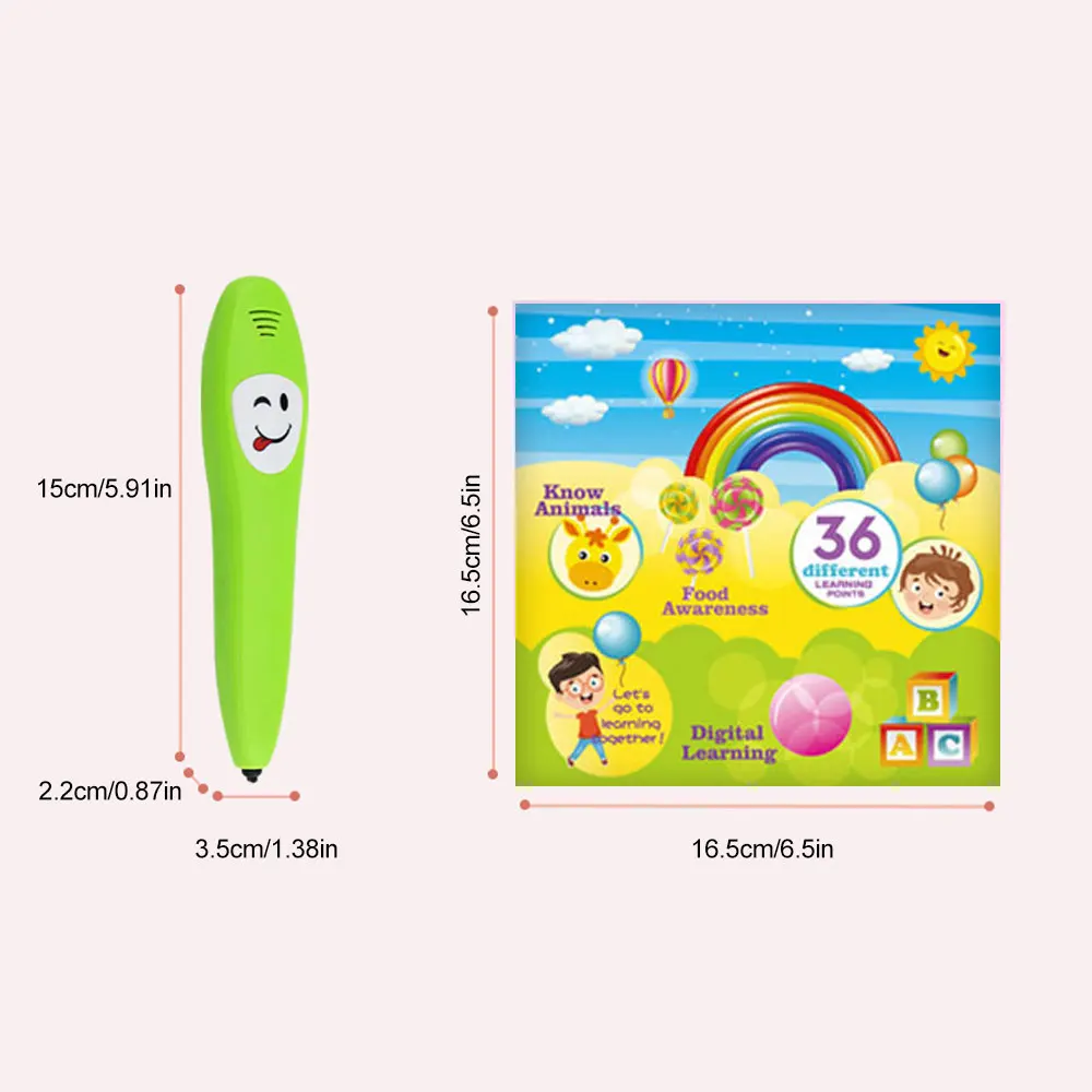 Q&A Talking Pen with Books, Learning Educational Books for Kids, Electronic Interactive Toys, Back to School - view 2