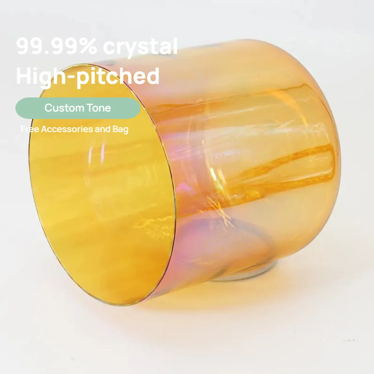 

432Hz Quartz Crystal Bowl Sound Bath Meditation Healing Musical Instrument with Bag for Stress Relief And Relaxation