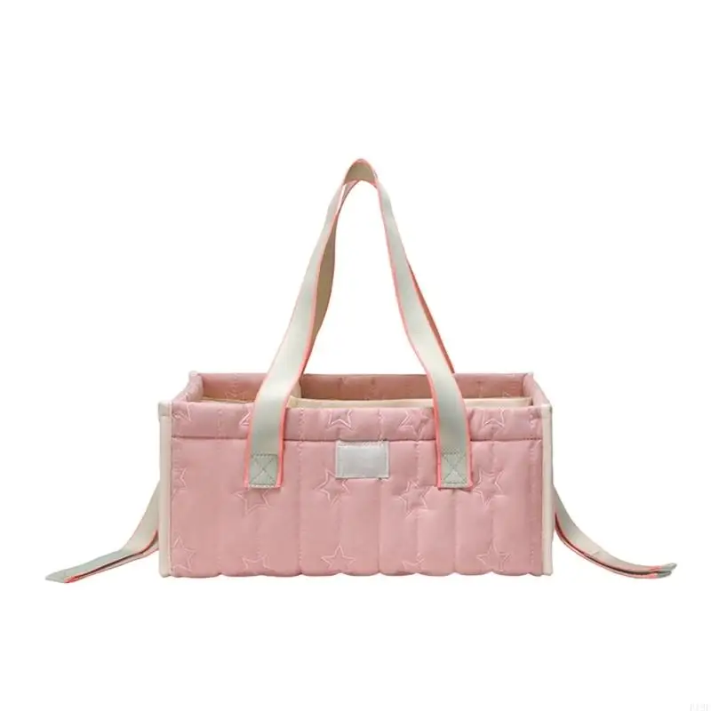 

F19F Multi Compartment Diaper Bag Lightweight Foldable Storage Bag for Baby