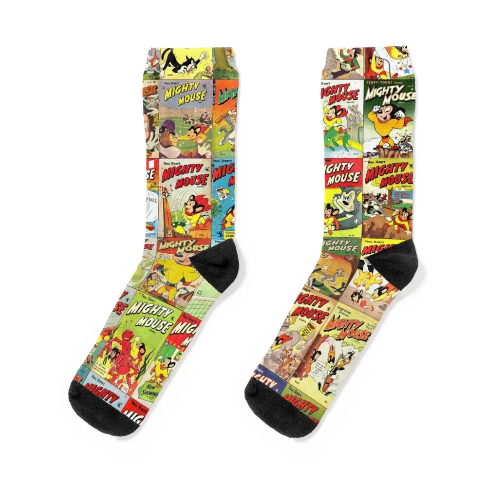 

Mighty Mouse Socks winter new in's cartoon Christmas Socks For Women Men's