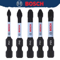 BOSCH Original Impact Control Screwdriver Bit PH/PZ 50mm S2 Modified Steel Heat Treatment Process Endurance Tool Attachments