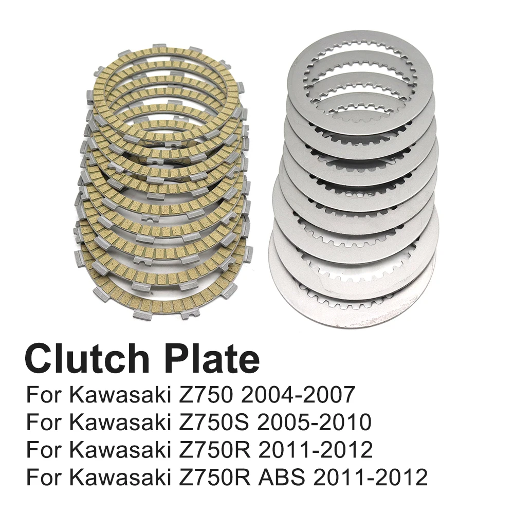 

For Kawasaki Z750 2004-2007 Z750S Z750R Z750 R ABS 2011-2012 Motorcycle Clutch Friction Disc Clutch Steel Plate Kit Accessories