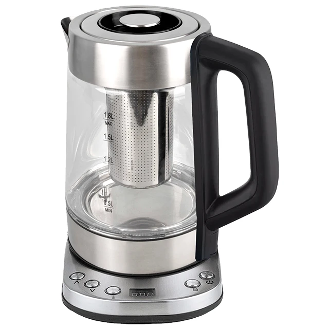 

1.8L Electric Stainless Steel Glass Kettle Cordless Smart Keep Warm Hot Tea Pot Portable Household Water Boiler Attractive Price