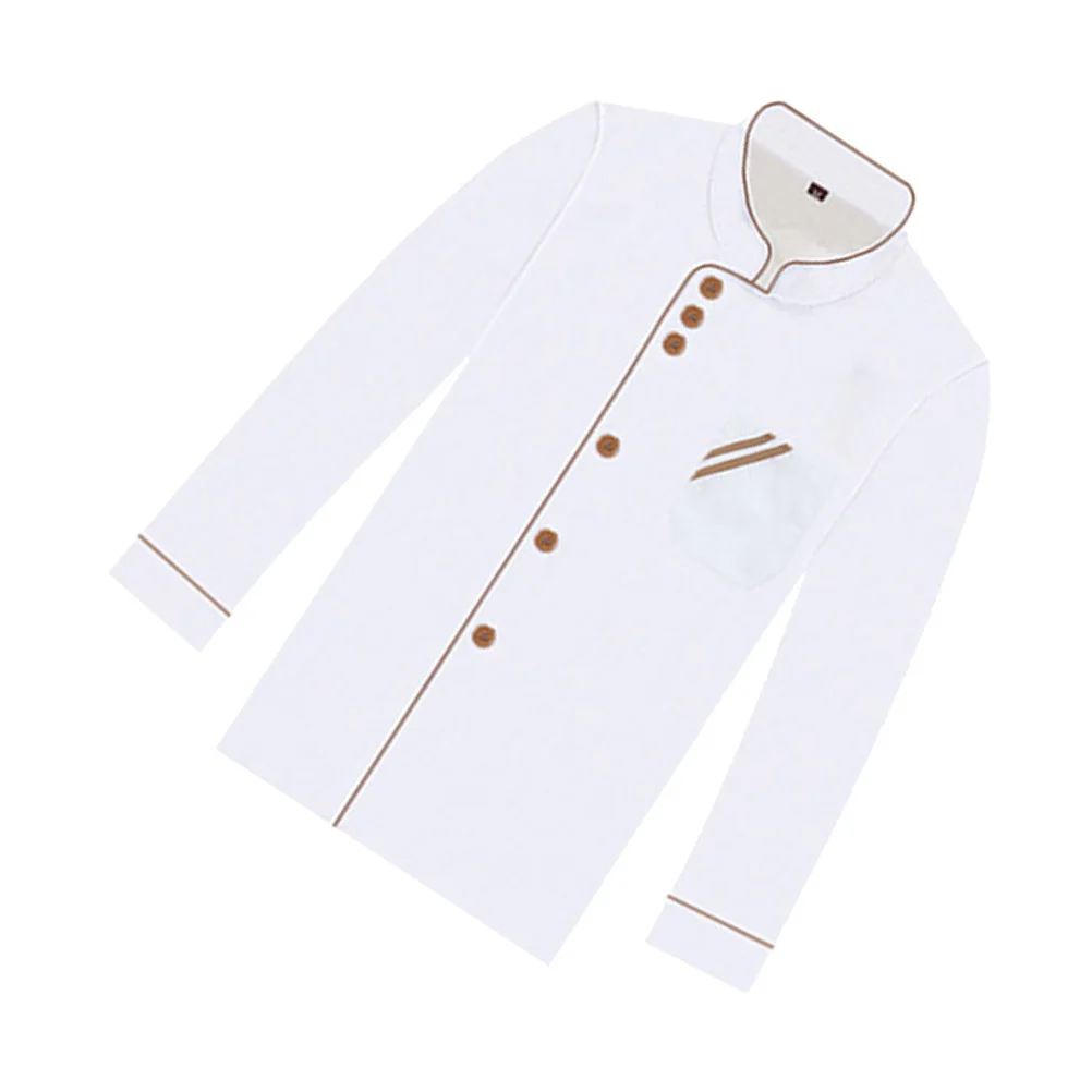 Manteau de Chef à manches longues unisexe, respirant, résistant à l'huile, facile à laver, uniforme de cuisine pour Restaurant, hôtel, boulangerie, vêtements de travail