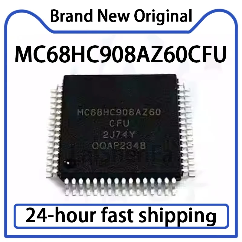 

Микроконтроллер MC68HC908AZ60CFU 2J74Y QFP64, чип IC, оригинальная фотография, 1 шт.