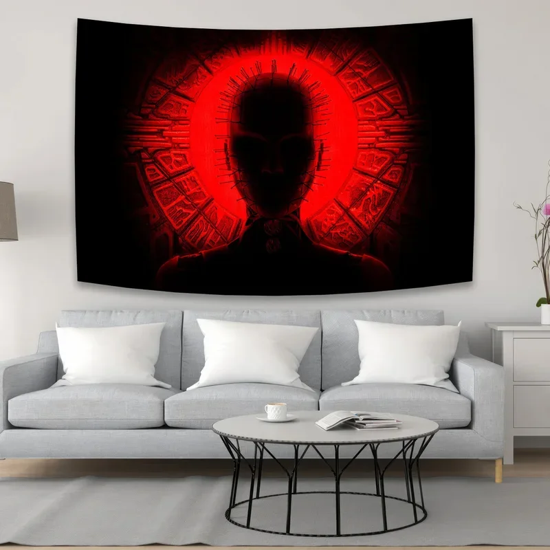 Hellraisers Horror Movie Boho Decoration Home Decor Halloween Jack-O-Lantern Wall Tapestry Wall Decor Bedroom Hippie Decor # 0@