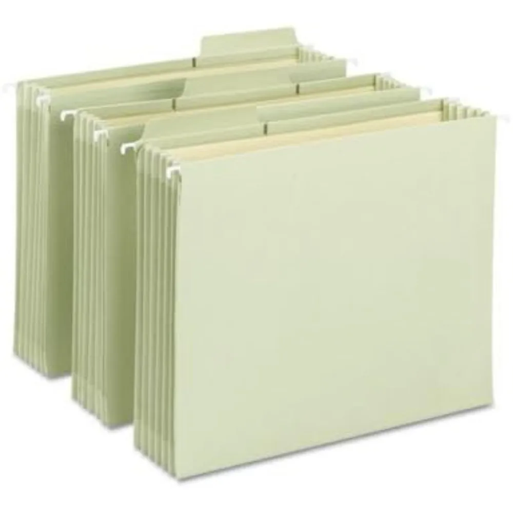 

Подвесные карманы для файлов FasTab цвета мха с прочным материалом TUFF и расширяющимся полной высотой