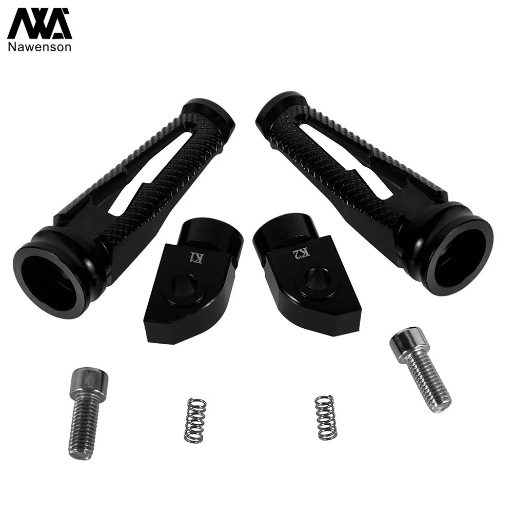 Motorcycle Footpegs Rear Passenger Footrest Pedals For Triumph Bonneville T100/T120 16-19 for Street Triple 08-19 for Tiger 900