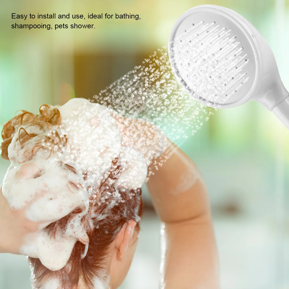 Bath Shower  and Hose Set Double Tap Push On Bath Shower  and Hose Hairdresser Shampoo Spray Pet Cleaner Set