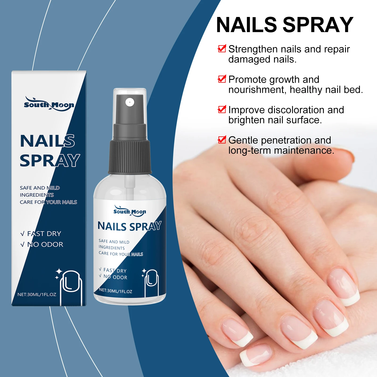 Nail Fungus Spray Anti Onychomycosis Paronychia Reduce Beriberi Promote Nail Growth Deodorant Antiperspirant Nail Soothing Spray
