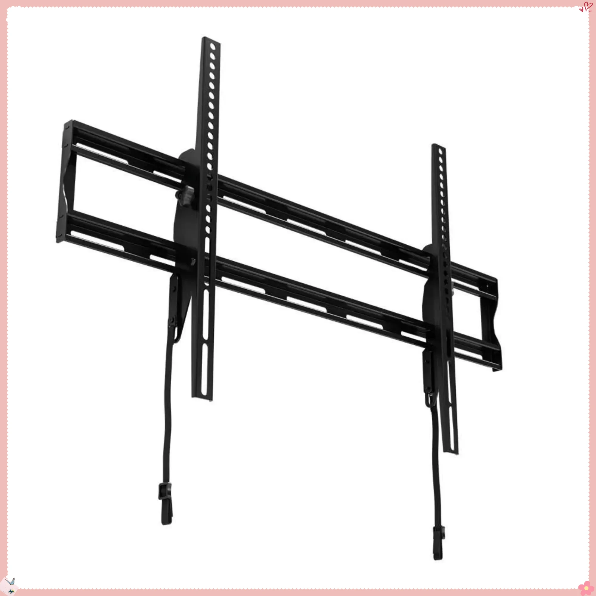 Dudukan TV Dinding yang Dapat Dimiringkan untuk TV 42-90 Inci, Kemiringan yang Dapat Disesuaikan untuk Mengurangi Silau, Profil Rendah untuk Pemasangan di Dinding Rata