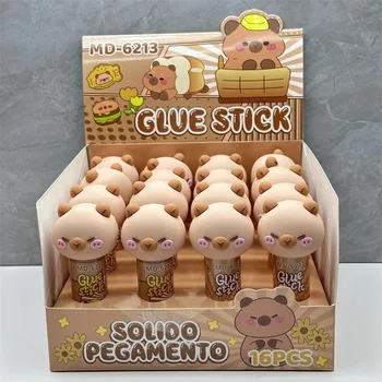 귀여운 카피바라 인형 만화 솔리드 접착제, 강력한 접착제, 솔리드 접착제 스틱, 어린이 학교 문구 선물