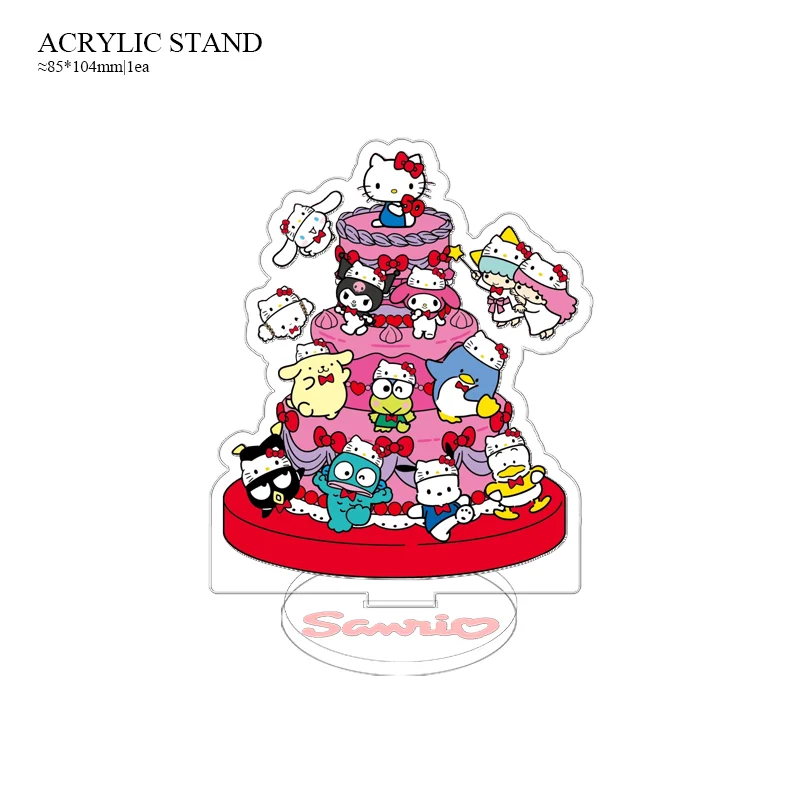 Подарочная коробка с героями мультфильмов аниме Sanrio Hello Kitty KUROMI MELODY Lomo, карты, фотокарточки, прозрачный стоячий знак, держатель для карт, подарочный набор