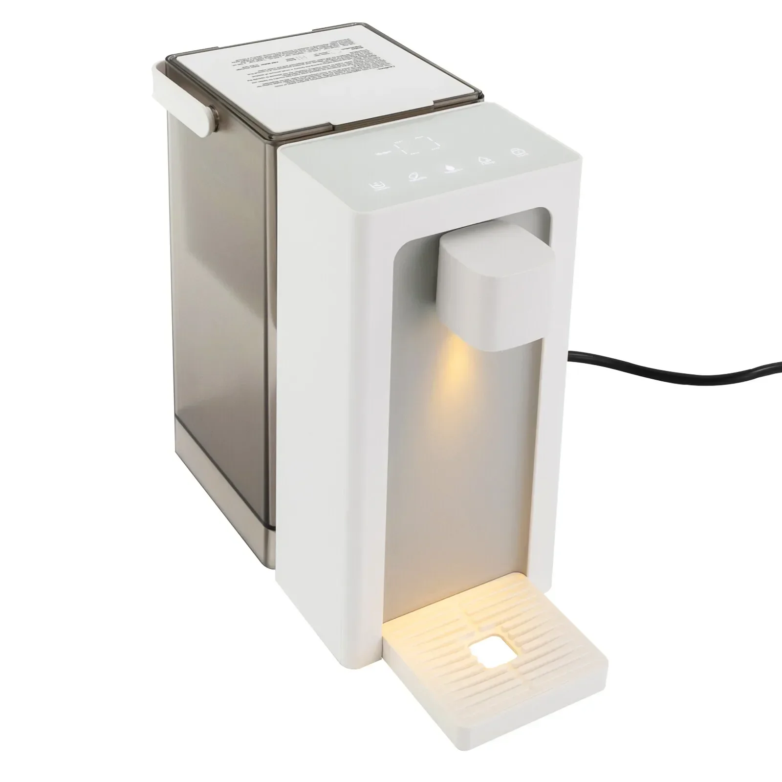 مجموعة موزع وفلتر للمياه الساخنة الفورية الفاخرة - نظام كونترتوب الكل في واحد، تصميم موفر للمساحة مع تسخين 3 ثوانٍ