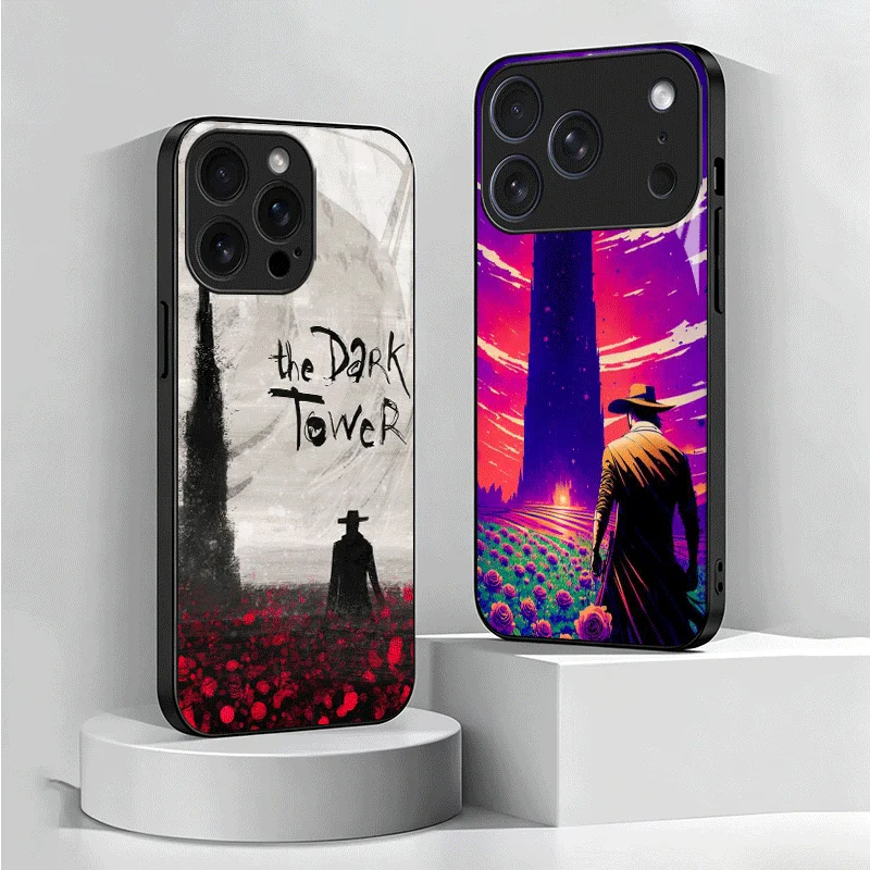 Stephen King The Dark Tower Tempered Glass Phone Case for Samsung Galaxy A17 A16 A15 A14 A13 A57 A56 A55 A54 A53 A37 A36 A35 A34
