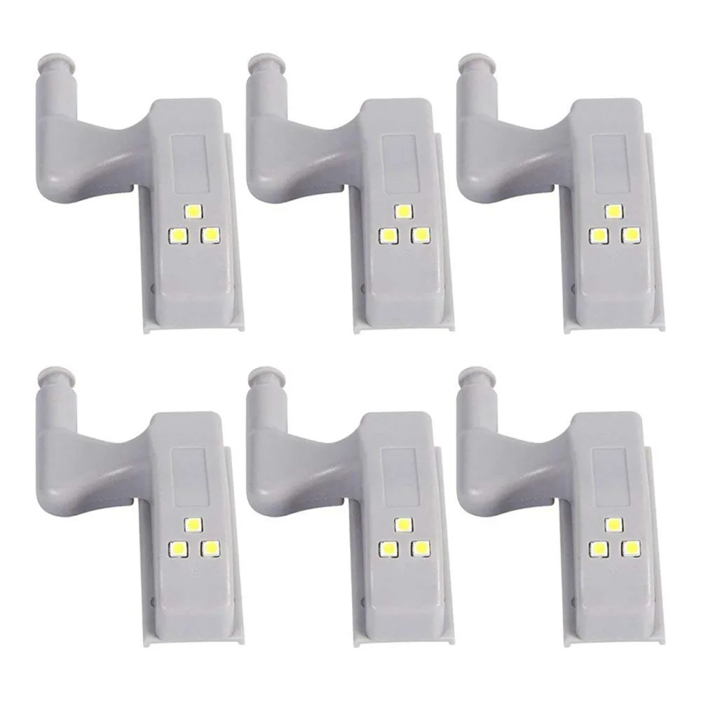 

10PCS LED Night Light Universal Inner Hinge Sensor Light Lamp Wardrobe Under Cabinet Light For Bedroom Closet Kitchen Cupboard