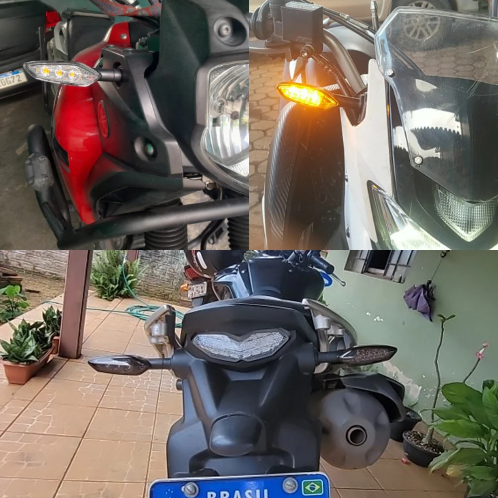 Luz LED de señal de giro para motocicleta, lámpara indicadora de accesorios para YAMAHA YZF, R15, R25, R3, R125, MT25, MT03, MT15, MT07, MT09, MT10, XJ6, FZ6