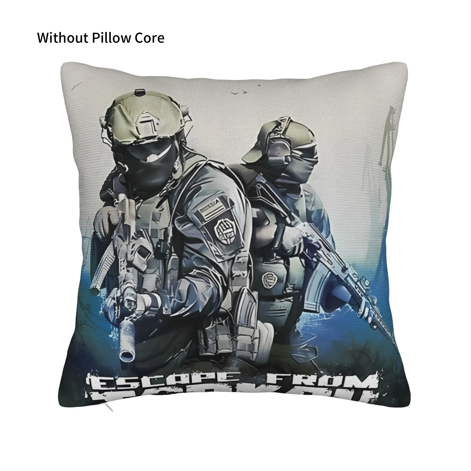 Escape From Torkov  Decorative Pillowcases for Cozy Escape From Tarkov Pillow Cover Zipper Closure