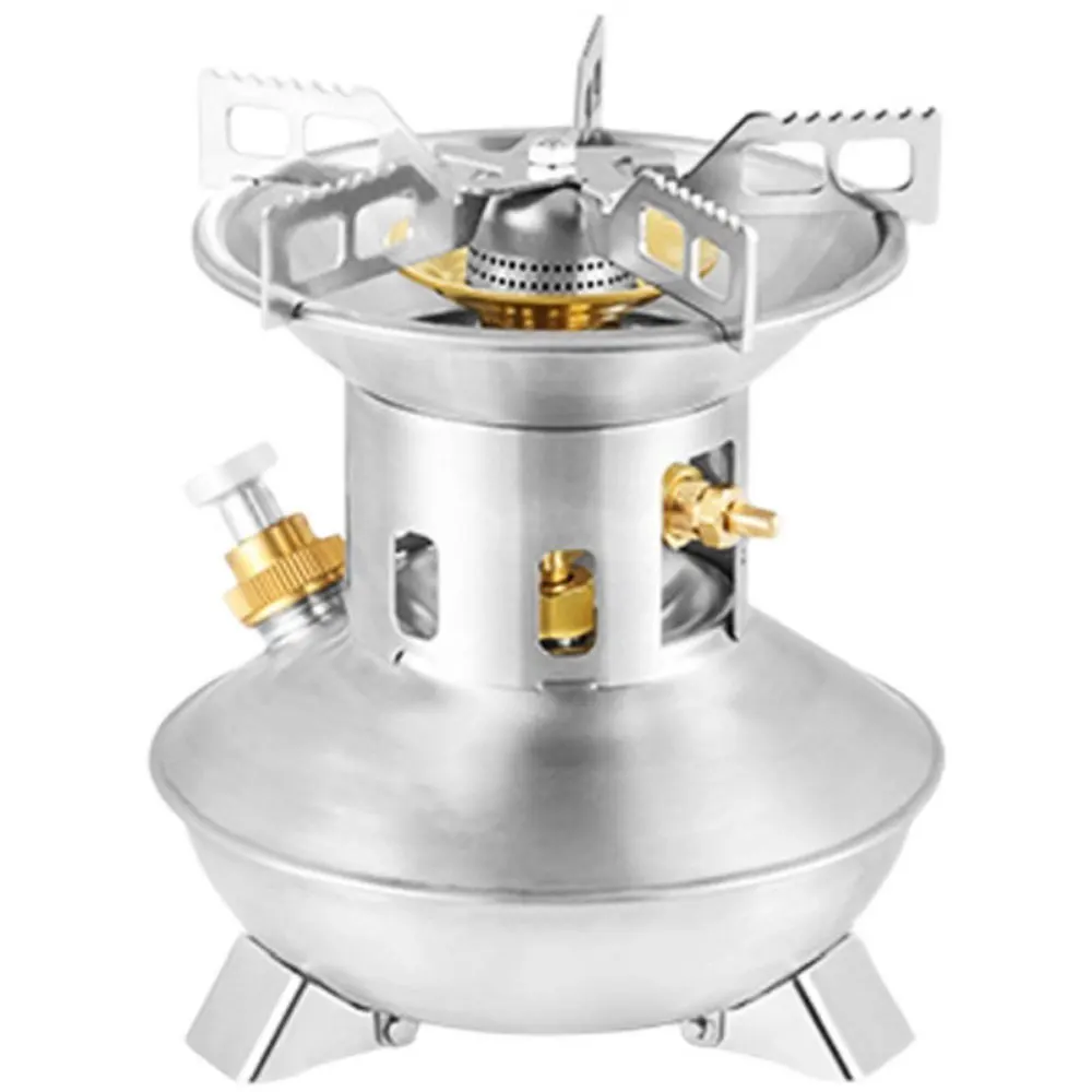 Camping Gasoline Stove Portable Outdoor Stove Mini Liquid Fuel Alcohol Camping Picnic Burner Petrol Oil Stove Cookware