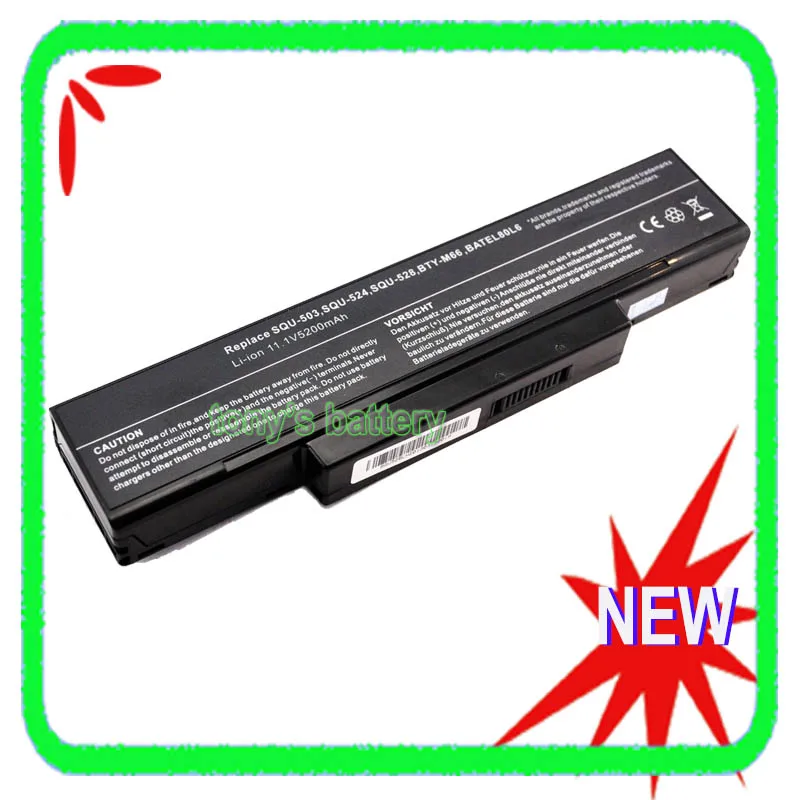 BTY-M66 SQU-528 Laptop Battery For MSI M655 M660 M662 M670 M677 CR400 PR600 PR620 GX400 GX600 GX610 GX620